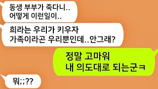 톡톡드라마  동생부부가 사고로 죽고남겨진 조카를 키우자는 아내 아내의 숨겨진 꿍꿍이에 경악해버렸습니다카썰사이다사연