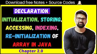 Array Chapter 2 - Declaration & Initialization of Array in Java by Code Spark || Code Spark || CS