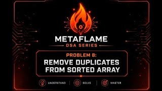 Remove Duplicates from Sorted Array 🔥 | Java DSA in Tamil