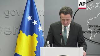 Kosovo prime minister calls for calm