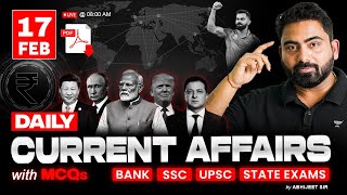 17 February 2025 Current Affairs | Daily Current Affairs | Current Affairs Today by Abhijeet Sir