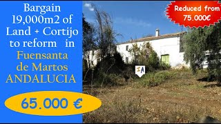 Bargain 19,000m2 of Land + Big Cortijo to reform Property for sale in Spain inland Andalucia CJ653