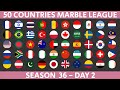 50 Countries Marble Race League Season 36 Day 2/10 Marble Race in Algodoo