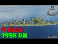 World of WarShips | Småland | 9 KILLS | 193K Damage - Replay Gameplay 4K 60 fps