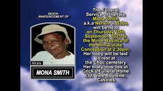 Mona Smith ~ Short Obituary