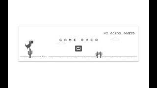 Creating a bot for Google's T-rex runner arcade game using Python(Python Project 1).