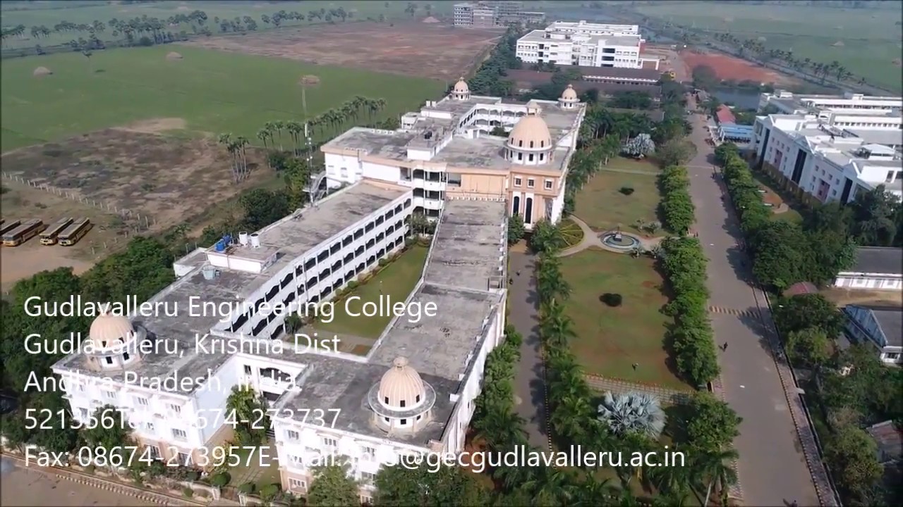 GEC (Gudlavalleru Engineering College) Drone View - YouTube