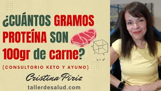 ¿CUÁNTOS GRAMOS DE PROTEÍNA HAY EN 100gr. DE CARNE?