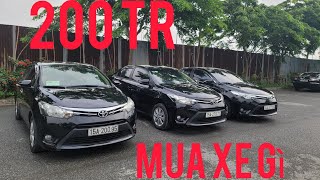 200tr mua xe gì.vios là lựa chọn hợp lí nhất vào thời điểm hiện tại