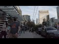 4k 60fps 2021 vancouver bc fall friday evening walk granville robson davie cambie water gastown