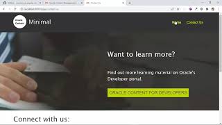 Build a Minimal Site in Angular with Headless Oracle Content Management