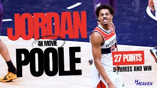 Jordan Poole 4k Movie Drops 27 Points with 5 Threes! All-Star Heating Up | Wizards vs Hornets