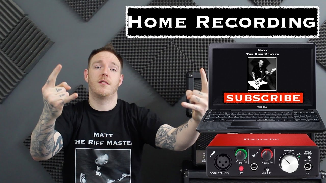 Home Recording Getting Started Youtube