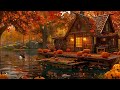 lakeside house in autumn 🍂 serene views and peaceful fall ambience for relaxing🍁