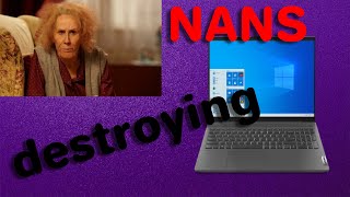 Destroying Nans laptop - GOES VERY WRONG !!!