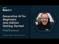 Generative AI for Beginners - Java Edition - Getting Started