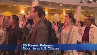 Dozens Of Former Refugees Sworn In As US Citizens In Sacramento