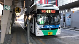 🇰🇷 NEW EV BUS HYUNDAI ELEC CITY 부천 시내버스 현대자동차 일렉시티 전기 초저상버스 EV 2021 88번 3516호 신차 영상 (여의도를 향하여) ⚡️