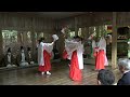 2021潮嶽神社大祭　巫女舞①