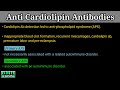 Anticardiolipin Antibody |  Antiphospholipid Antibody |Antiphospholipid Syndrome |