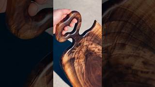 $40 Figured Walnut Into $300 Charcuterie Board  #shorts #woodworking
