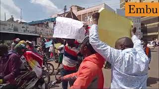 Embu residents protest over abduction of college student Billy Munyiri Mwangi