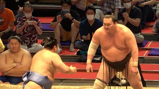 Hakuho v Tobizaru (HD): The best angle (白鵬対翔猿)