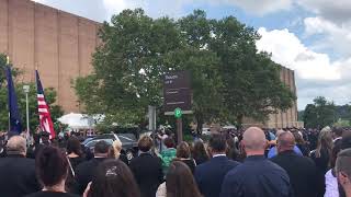 Crowd at Ryan Proxmire’s memorial service