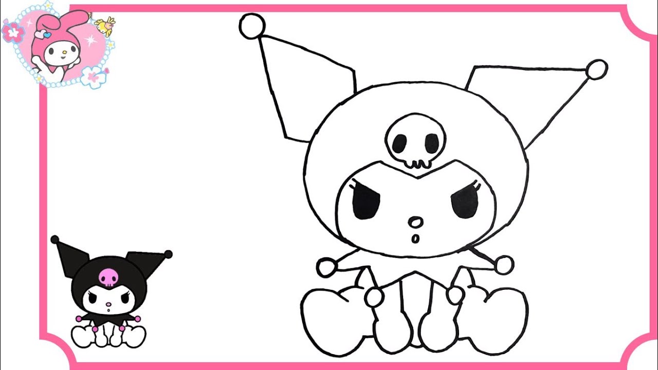 How To Draw Kuromi / Sanrio / Cute Easy Step By Step Cute Drawing - YouTube