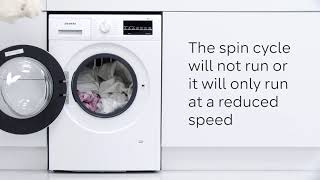 Why is my washing machine not spinning?