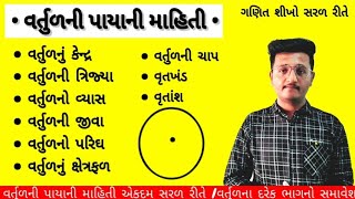 વર્તુળ #વર્તુળનો પરિઘ #વર્તુળનું ક્ષેત્રફળ #વર્તુળની પાયાની માહિતી #vartul #vartul parigh #xetrafal