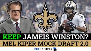 Today’s New Orleans Saints Rumors: Jameis Winston STAYING With Saints? Mel Kiper Mock Draft 2.0