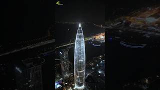 ARCHITECTURE TECHNOLOGY CITY Resources Tower Nanshan SHENZHEN #nightview #aerial #travel