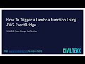 How To Run Python Scripts Using AWS EventBridge Custom Event Pattern Demo | Serverless  | Python