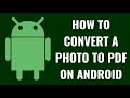 How to Convert a Photo to PDF on Android