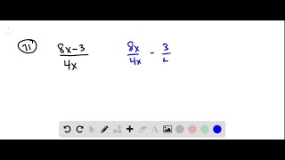 Find the quotient and remainder. See Example 2. (8 x-3) ÷(4 x)