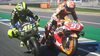 DUEL SENGIT MARQUEZ COBA TENDANG VALENTINO ROSSI