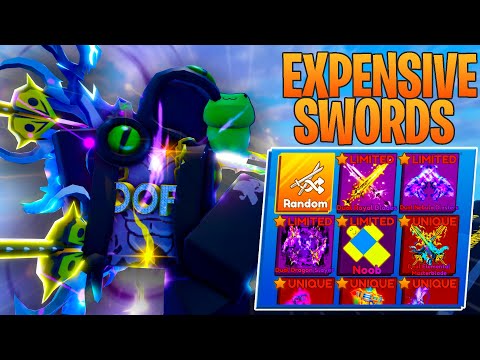 MOST EXPENSIVE SWORDS In Roblox Blade Ball