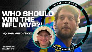 MVP race is HEATING UP... 🔥 Dan Orlovsky goes AGAINST his former teammate! | The Pat McAfee Show