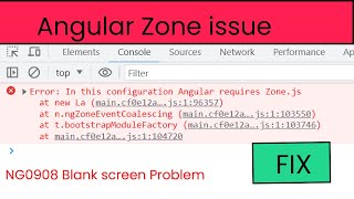 Angular Zone.js Issue? Quick Fix for Blank Screen Bug - Get Your App Running Again!