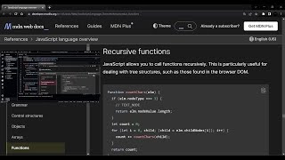 JavaScript - Recursive Functions.