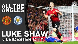 Luke Shaw's First Goal! | All the Angles | Manchester United 2-1 Leicester City