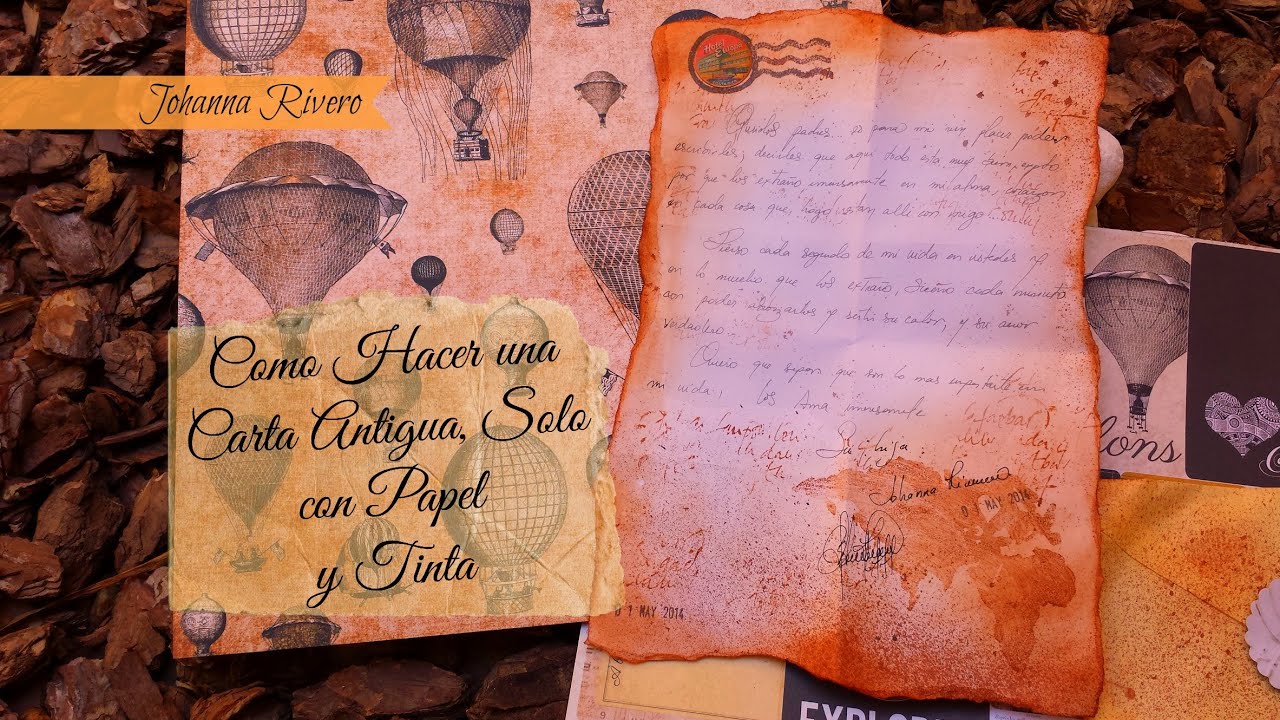 Carta Antigua Solo Con Papel Y Tinta - YouTube