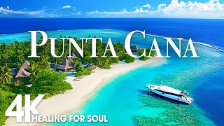 PUNTA CANA NATURE in 4K UHD Drone Film + Relaxing Piano Music for Stress Relief, Sleep,Spa,Yoga,Cafe