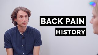 Back Pain History | OSCE Guide | UKMLA | CPSA | PLAB 2