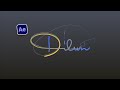 Gradient Signature Logo Animation After Effects aCc Tutorial | Thicc Stroke