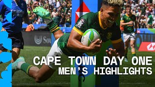 UNMISSABLE rugby in South Africa! | Cape Town HSBC SVNS Day One Men's Highlights