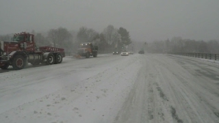 Raw: Snow Piling Up Across Northeast