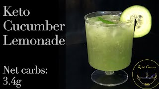 Keto cucumber lemonade|Keto summer drinks|Keto mocktails|Keto non alcoholic beverages