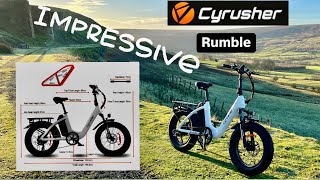 The Cyrusher Rumble step through fat tire Ebike 👍👍👍👍👍